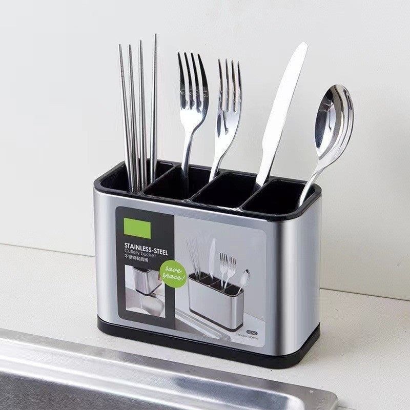 Kitchen cutlery storage rack
