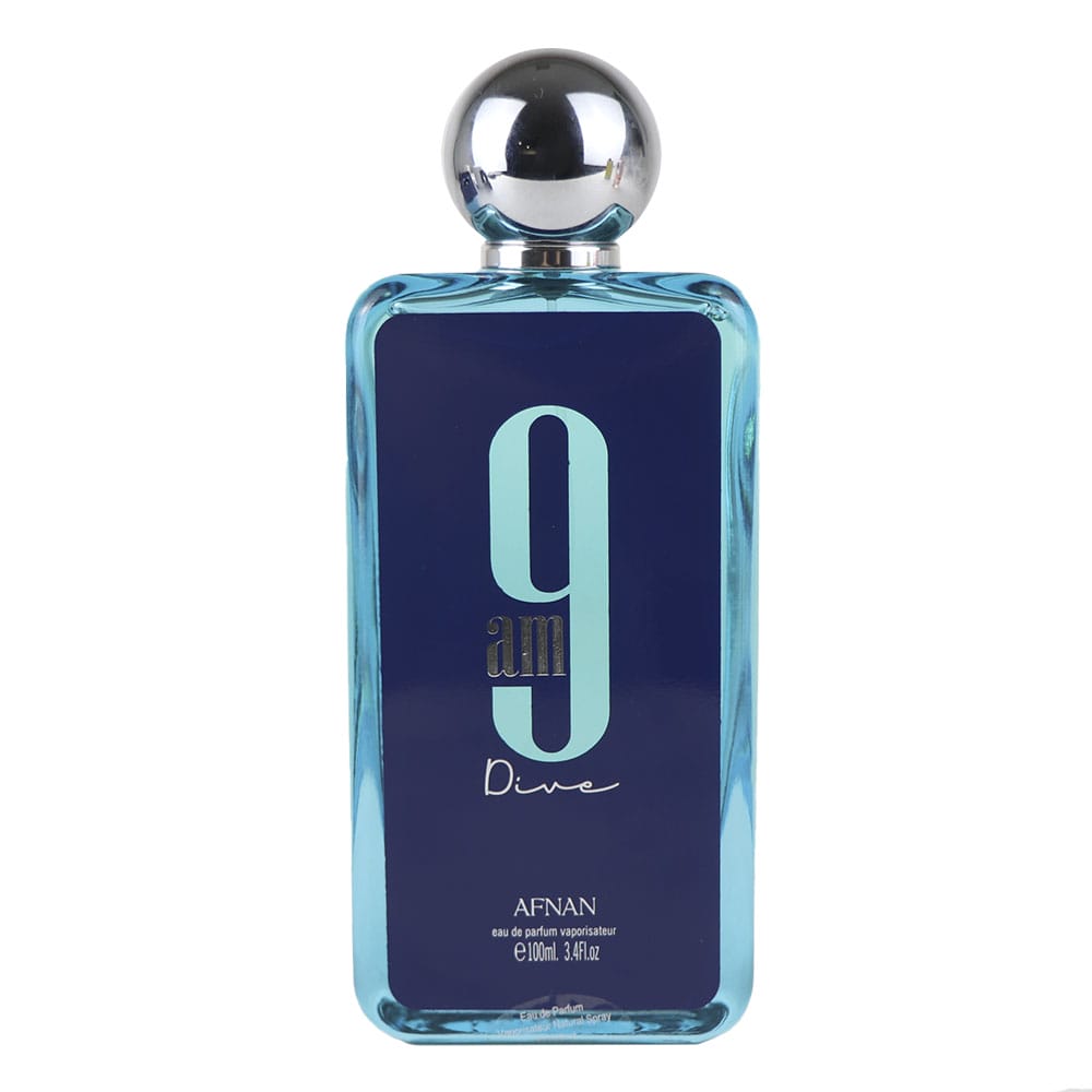 Afnan 9 AM Dive unisex Eau de Parfum 100ml perfume bottle