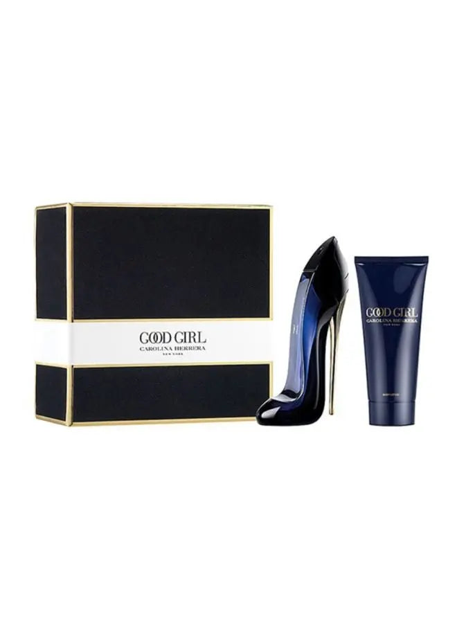 Carolina Herrera Good Girl gift set with 80ml Eau de Parfum and 100ml body lotion