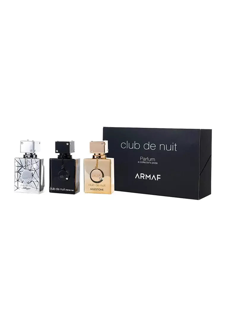 Armaf Club de Nuit Parfum Collector's Pride set of three 30ml bottles