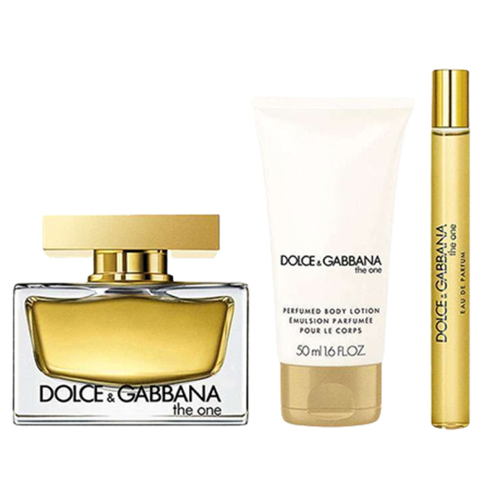 Dolce and Gabbana The One for women Eau de Parfum 75ml gift set with body lotion