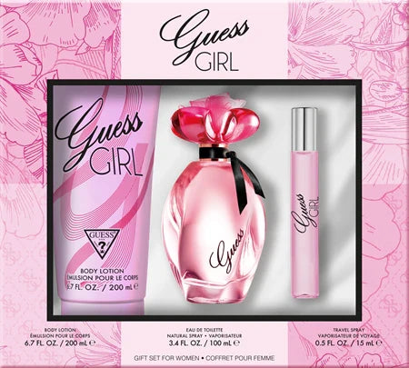 Guess Girl Eau de Toilette 100ml three piece gift set for women