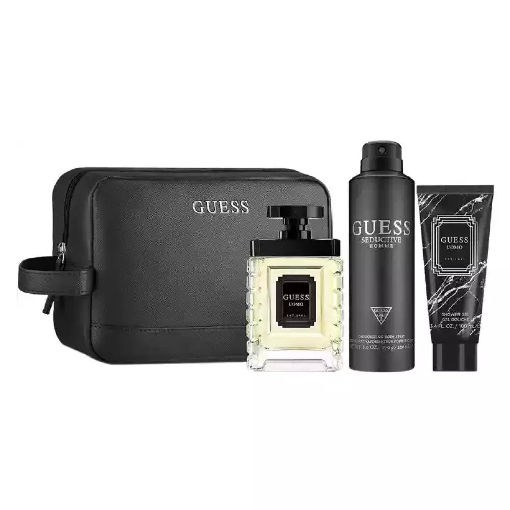 Guess Uomo Eau de Toilette 100ml gift set for men with shower gel and deodorant