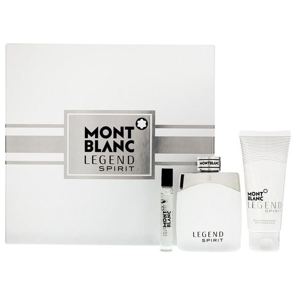 Mont Blanc Legend Spirit Eau de Toilette 100ml gift set with aftershave balm