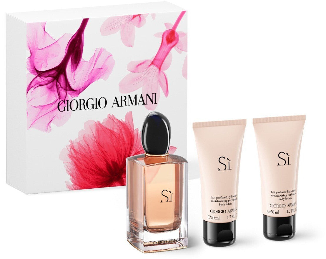 Giorgio Armani Si Eau de Parfum 100ml gift set with body gel and shower gel