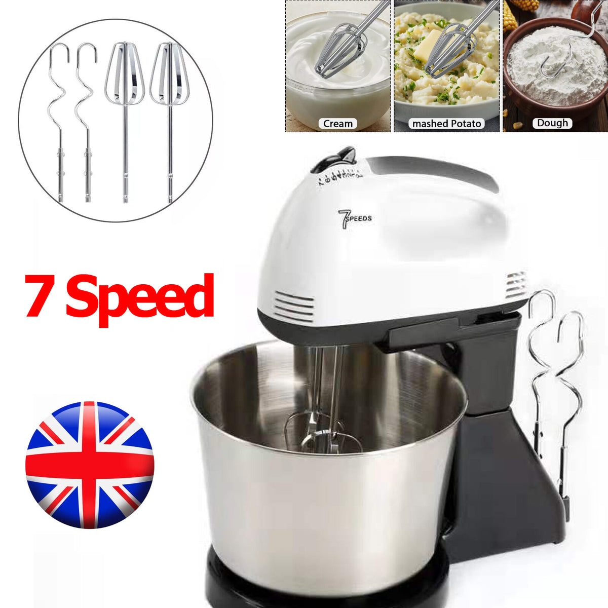 7 speed electric stand mixer
