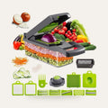 16-in-1 Multifunction Vegetable Chopper & Slicer on a plain studio background